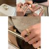 And Chic Stylish Heart Ring For Women With Adjustable Size And Eyecatching Pattern Geometric