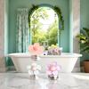 3Pcs Multicolor Cute Flower Shaped Toilet Buttons,Flower Shape Press Tank Button,Toilet Push Tank Buttonss Flush Pusher Tool,Handle Helper,Creative