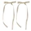 2 Pcs Ribbon Bow Elegant Y2K Style Side Clip Bow Hair Clip Sweet Girls Fairy Bow Style Long Bowknot Balletcore