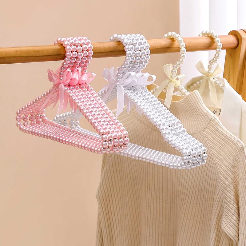 Home Children'S Clothes Hanger, Bow Pearl Clothes Hanger, Pet Store, Pet Clothing Hanger, Clothing Store, Baby Clothing Hanger