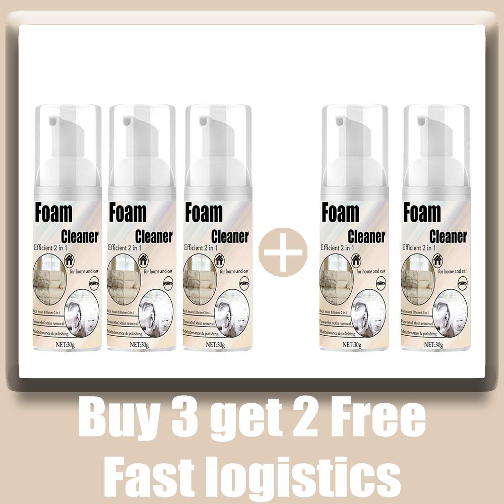 Multi-Functional Foam Cleaner Set: Wash for Automotive Interior Upholstery, Plastic Instrument Panel, Steering Wheel parts