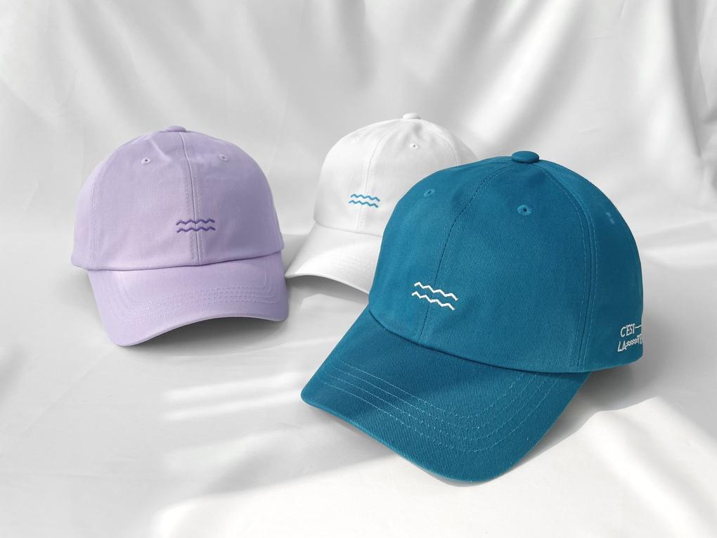Women's Unisex Wave Ball Cap Basic Cap