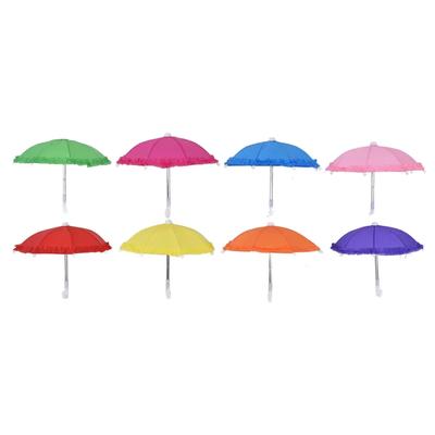 Einfarbige Spitze Motorrad Regenschirm Spielzeug Regenschirm 8pc