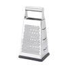 Multifunctional Handheld Stainless Steel Grater with Wooden Handle - Four-Sided Vegetable & Fruit Shredder