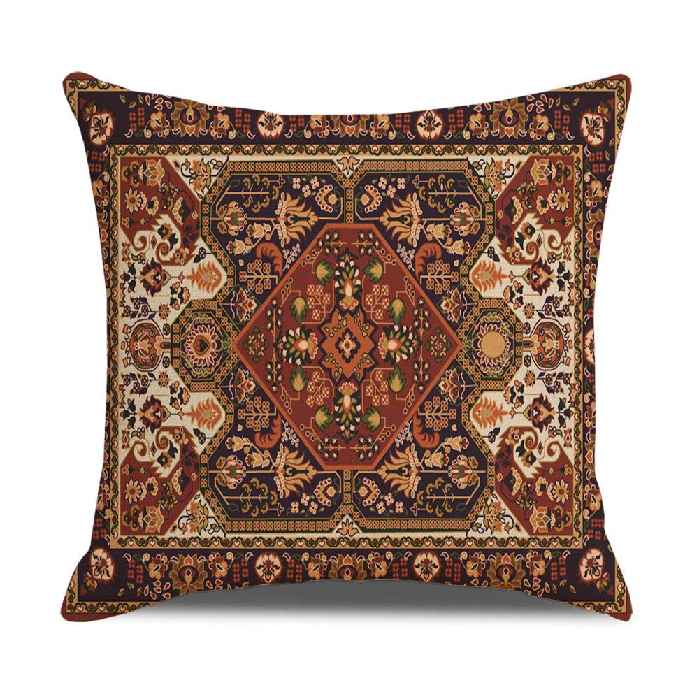 Retro European Style Throw Pillow Covers With Digital Printing Of Short Plush Fabric Car-Shaped Sofa Cushion Office Home Decor