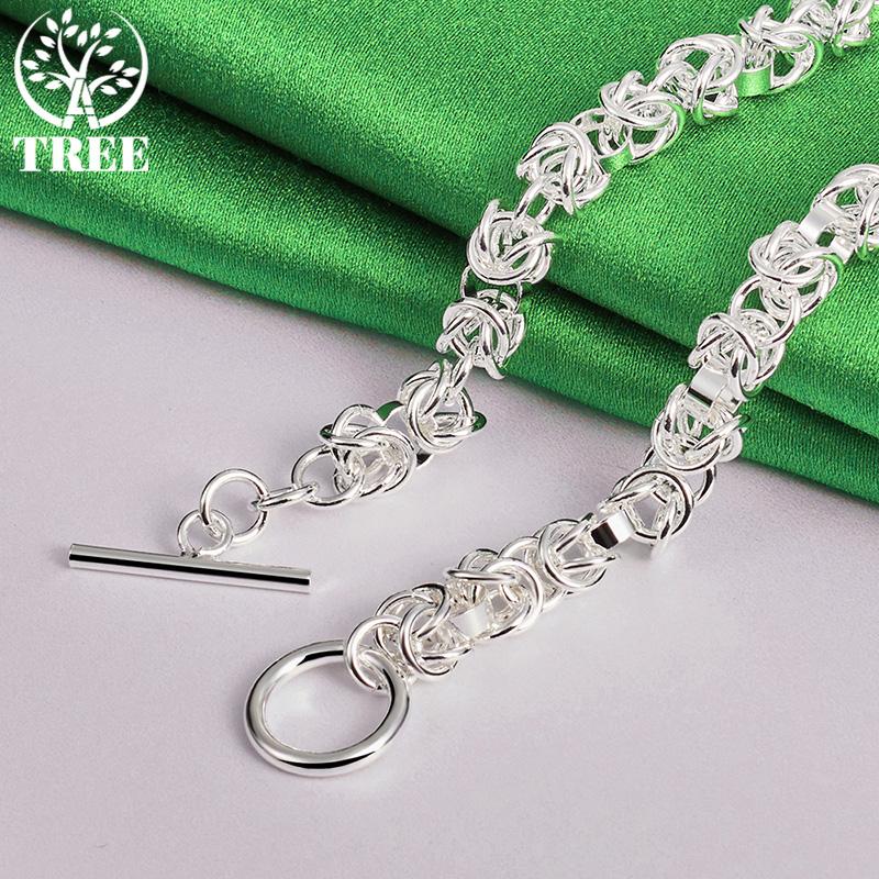 Hot Selling 925 Sterling Silver Keel Chain Necklace For Men Women Fashion Trend Jewelry Anniversary Party Birthday Accessories