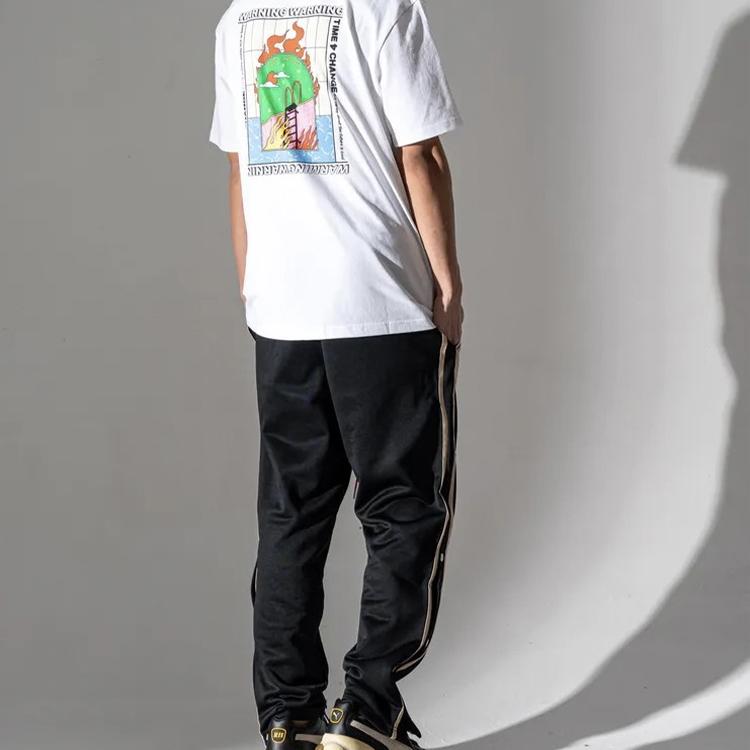 Puma Back Graphic Print Short Sleeve T-Shirt Men Tops White 597337-02