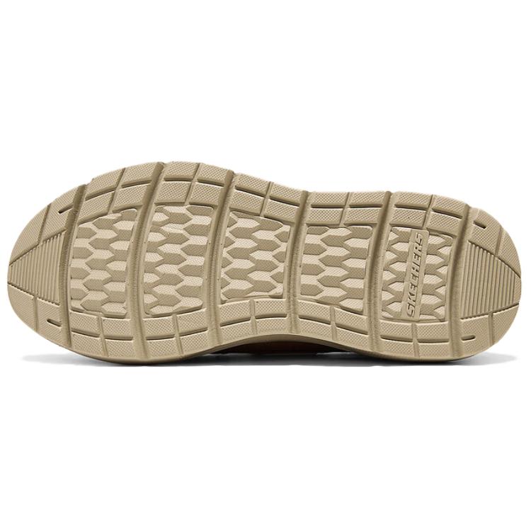 Skechers Casual Comfortable Versatile Casual Leather Shoes Men Shoes Brown 205702-TAN