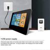 Digital Color Forecast Weather Station,clock With Outdoor Sensor With Alert,temperature,humidity(black)