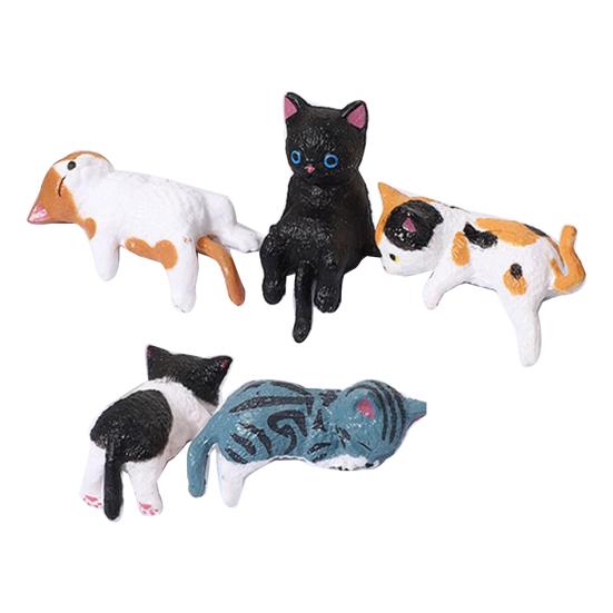 Χαριτωμένο Φιγουρίνι Γάτας Διακόσμηση Οθόνης Υπολογιστή Μίνι Ρητινένιο Στολίδι Γάτας Διακόσμηση Ταμπλό Αυτοκινήτου για Σπίτι Γραφείο Γραφείο Διακόσμηση Αυτοκινήτου