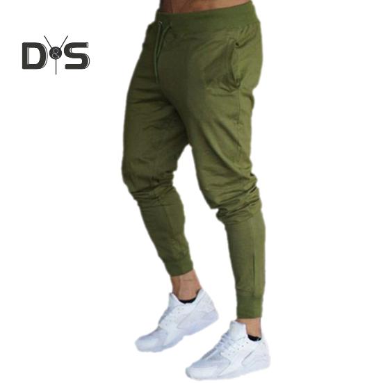 

Мужские спортивные штаны облегающего кроя с эластичной резинкой на талии, однотонные карманы, мягкие дышащие брюки со средней посадкой на щиколотке для занятий спортом и бега L