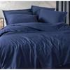 Parure de lit - 1 housse de couette 220 x 240 cm + 2 taies d'oreiller 60 x 60 cm - 100% coton renforcé - Bleu