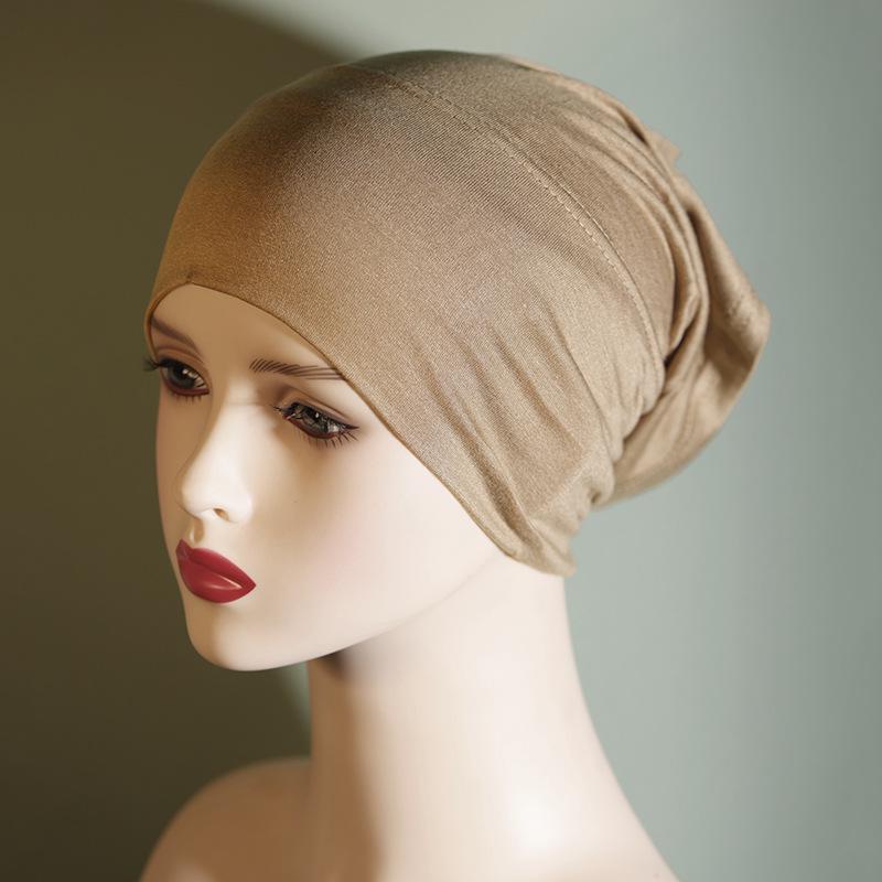 Pilling-Free, Non-Fading Multi-Color Tube Hat - Solid Pure Mercerized Cotton, Cotton Headscarf, Women's Elastic, Breathable.