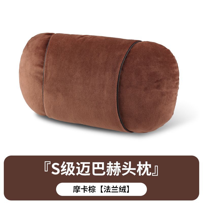 High-End S-Class Neck Support Pillow Flannel Winter Car Seat Cushion for Comfortable Travel Seat Accessories