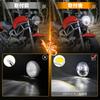 MOVOTOR CB400SF Headlight with DRL Function and Squid for CB Series Motorcycles 7-inch Rings, High/Low Beam, Chrome, (1 Piece)