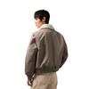 Calvin Klein Casual Commuter Letter Woven Strap Zipper Fleece Collar Cotton Jacket Men jackets Earth-Brown J326108
