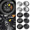 HSVK2 4PCS 147mm C-1028 17028 Car Styling Wheel Center Cap Hub Covers Badge Mercedes Benz B/C/E/S Class A Class C200L GLC GLE CLA