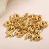 CARLIDANA Stainless Steel Gold Plated Alphabet 26 Letters Name Jewelry Mini Minimalist Bubble Initial Pendants for Necklace DIY