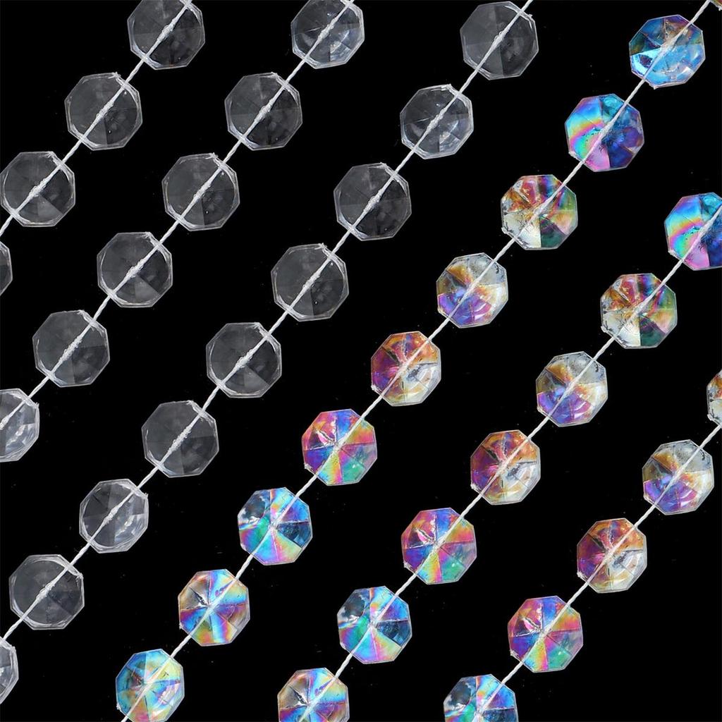 3Yard/ bag Akryl Gjennomsiktige perler for bryllup dekorasjon Hjem Party Ornament Supplies