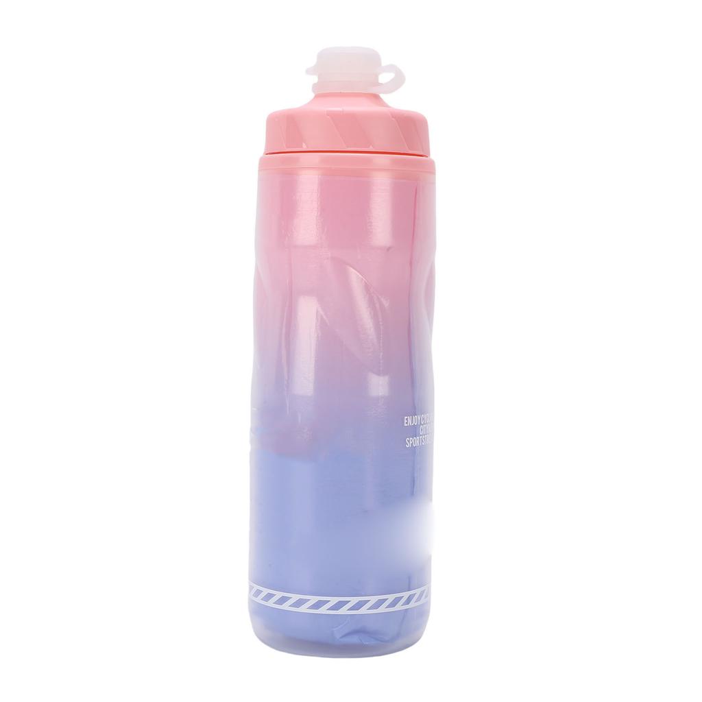 Bike Water Bottle 610ml Large Capacity Insulated Squeeze Cycling Drink Bottle for Hiking Running Travel
