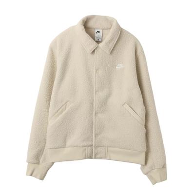 Nike Club FW25 Sherpa Coaches Therma-FIT Coach Collar Loose Letter Long Sleeve Fleece Jacket Unisex Jackets HV1430-297