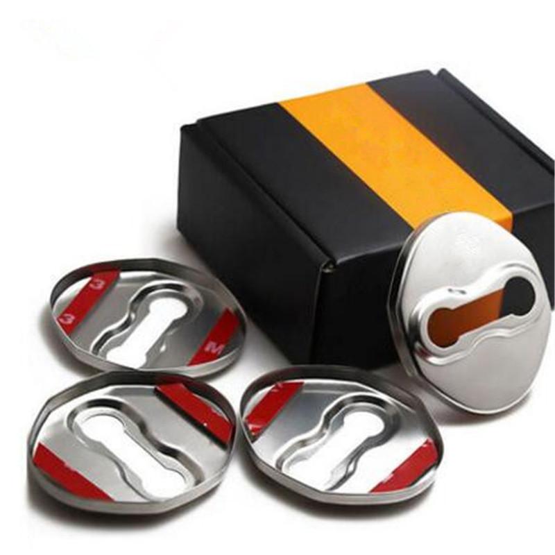 Car-styling Door lock buckle waterproof rust Protector Cover for Mitsubishi ASX Pajero Outlander Lancer EX Galant Eclipse