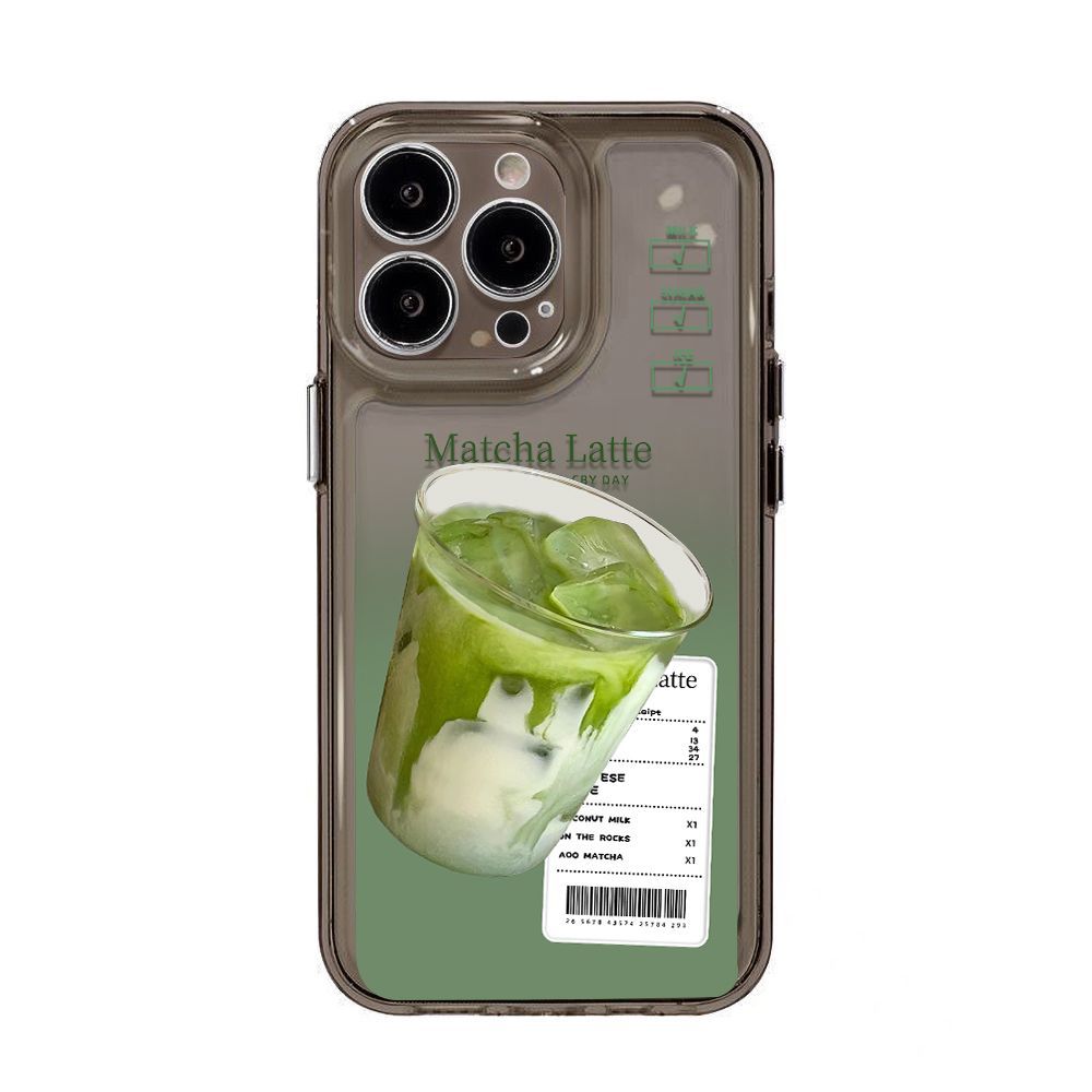 Summer Iced Matcha Latte for iPhone17 Space Phone Case 16Pro Apple 15/14 Niche 13