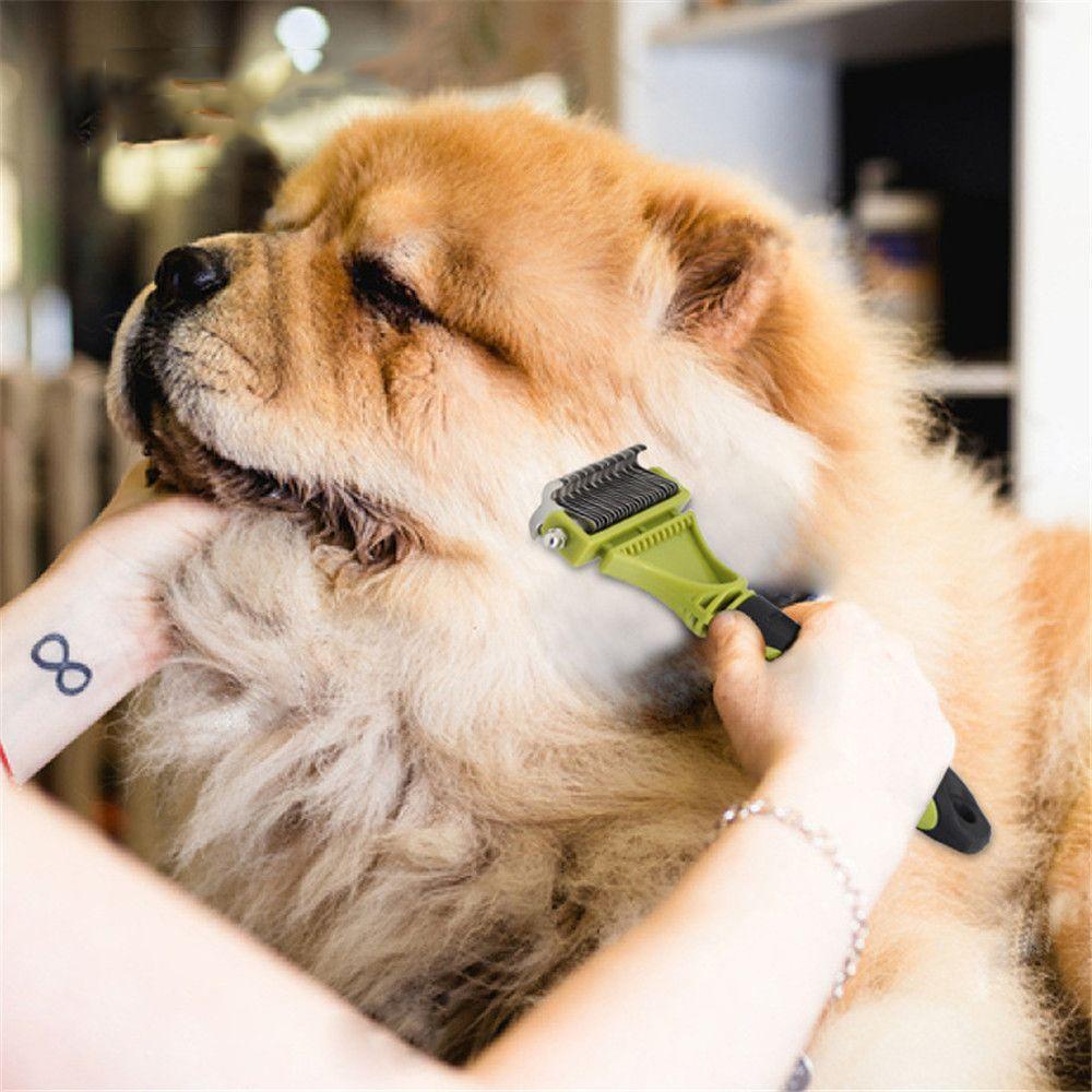 

Tool Double Side Harrow Grooming Dematting Comb Dog Brush Tool Hair Removal Pet Shedding Trimmer