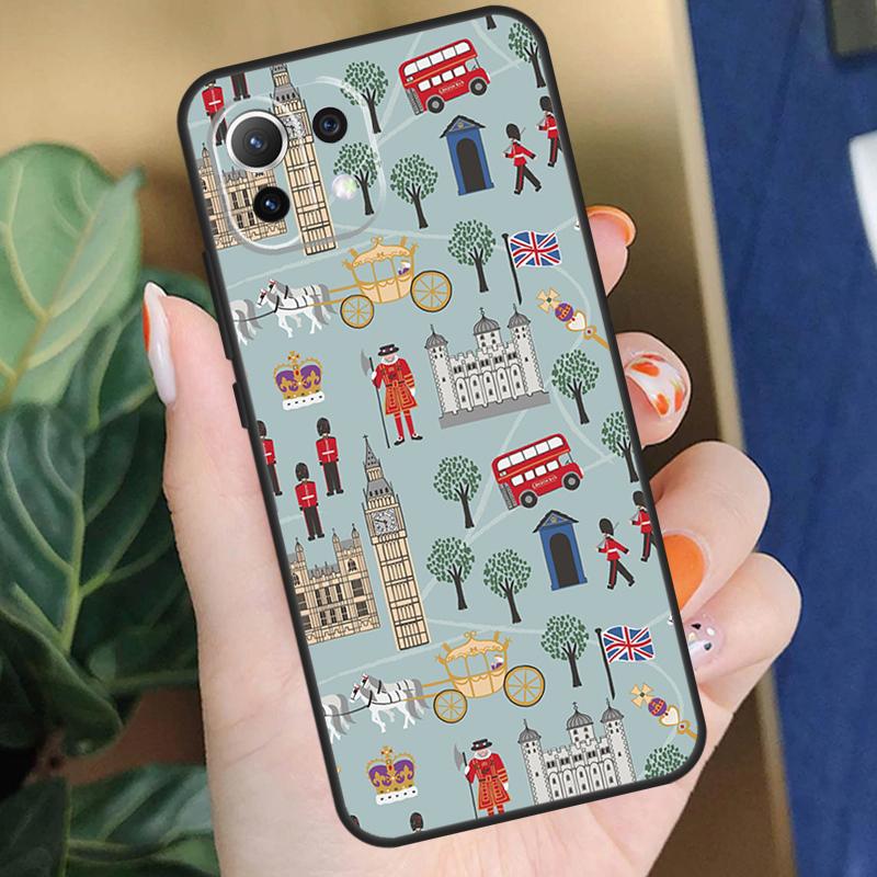London Red Bus Big Ben Case For Xiaomi 17 Pro Max 14 15 Ultra 13T 14T 15T Pro POCO F8 F7 F5 F6 X5 X6 X7 Pro Coque