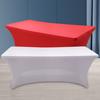 Table Cover Stretchable Solid Color Polyester Banquet Events Desk Cloth for Wedding