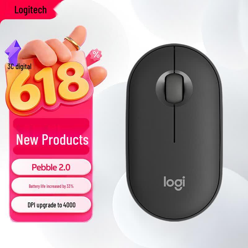 Logitech Pebble 2.0 Wireless Bluetooth Mouse