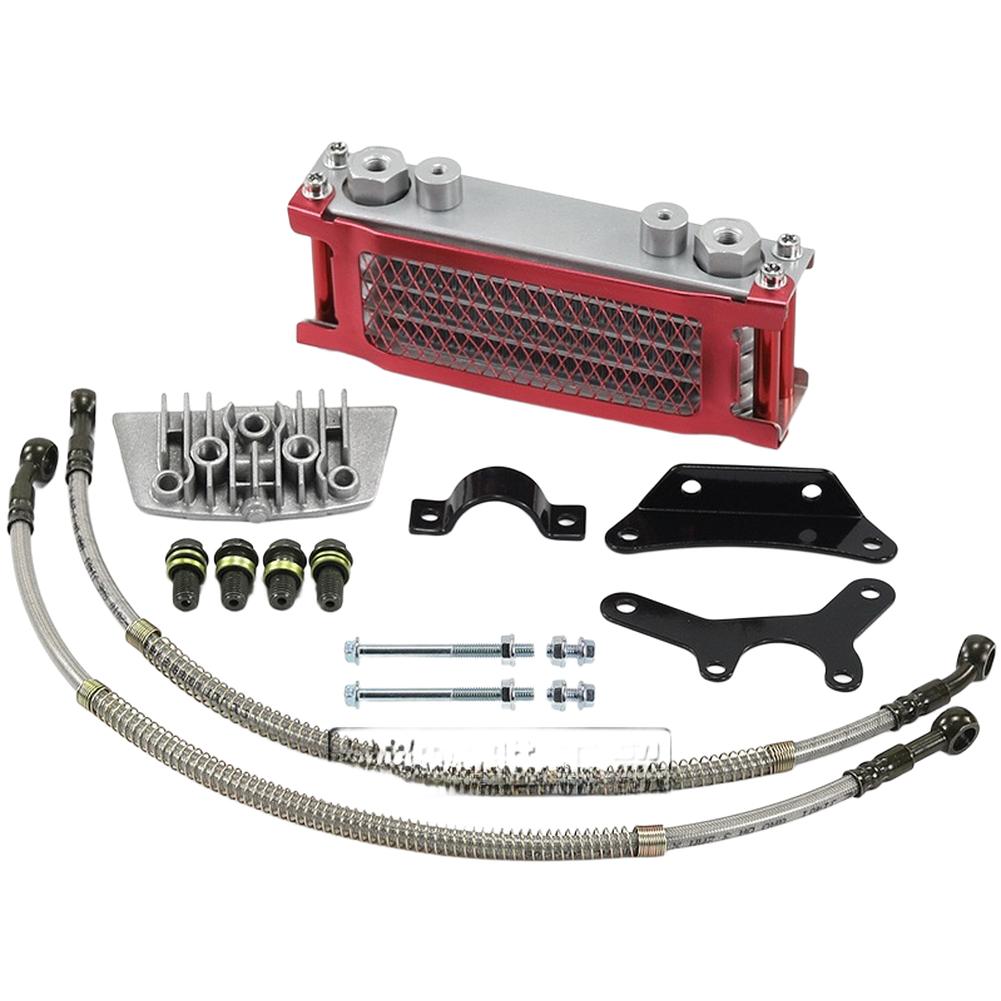 Motorbike Oil Cooler Aluminum Oil Cooler Aluminum Construction Efficient Heat Dissipation Sturdy Off Road Radiator