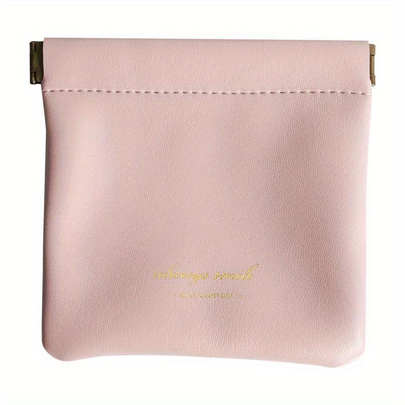 Women Lipstick Pouch Automatic Closing Earphone Storage Bag Coins Ladies Cosmetic Bag Portable Cable Sealing Mini Organizer Bag