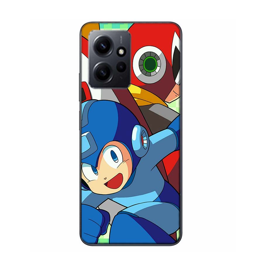 Game M-Megaman R-Rockman Phone Case For Redmi 12 13C 12C 15C 9 10 10C Note 13 Pro Plus 14 15 Pro 9T 9C 9A TPU Soft Cover Clear C