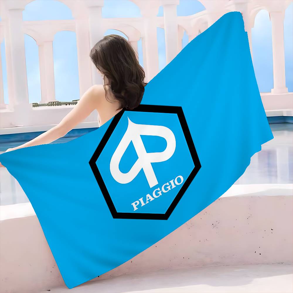 P-Piaggio Logo Bath Towel Microfiber Soft Water Absorbing Breathable For Girl Kids Decorative Cartoon Beach Towel