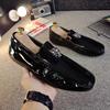 New Patent Leather Black Brand Shoes Men Designer Shoes Comfortable Driving Shoe Loafers Casual Shoes for Men Zapatos De Hombre