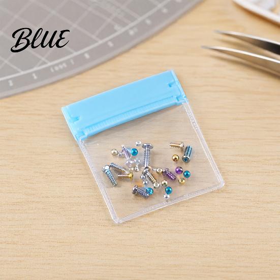 Reusable Ring Storage Portable Seal Travel Sliding Bag Bags Jewelry Lock Design Pill Organizer Bag Multi-Colored Labels for Daily