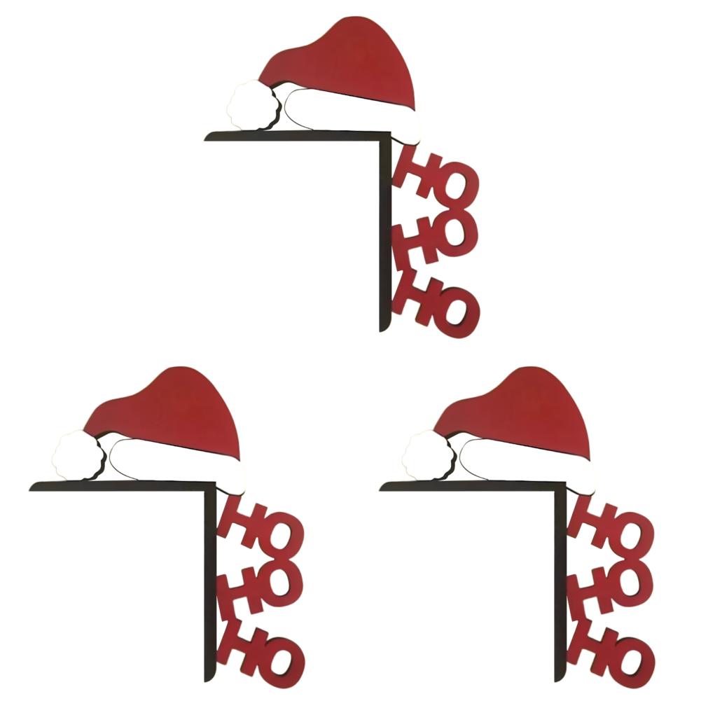 Świąteczne Nakładki na Drzwi Dekoracja Zimowa Świąteczna Dekoracja Narożnika Drzwi Znak Narożnika Drzwi Dekoracja na Aktywności Świąteczne Ornament