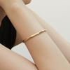 Lunne Silver 925 Solid Edge Bangle Bracelet #Lsb18