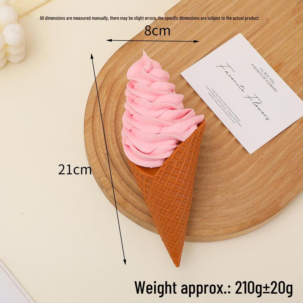 Giant Burger and Ice Cream Cone Model Ornament for Display