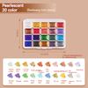 12/20/24/60 Portable Gouache For Children Color Set Paint Solid Watercolor Pigment Gold Glitter Nail Painting Art Supplies