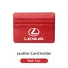 Car Styling Card Case Thin Coin Purse Driver's License Ticket Holder For Lexus UX250h RX450h CT200h RX400h NX300h RX350 RX300 GX