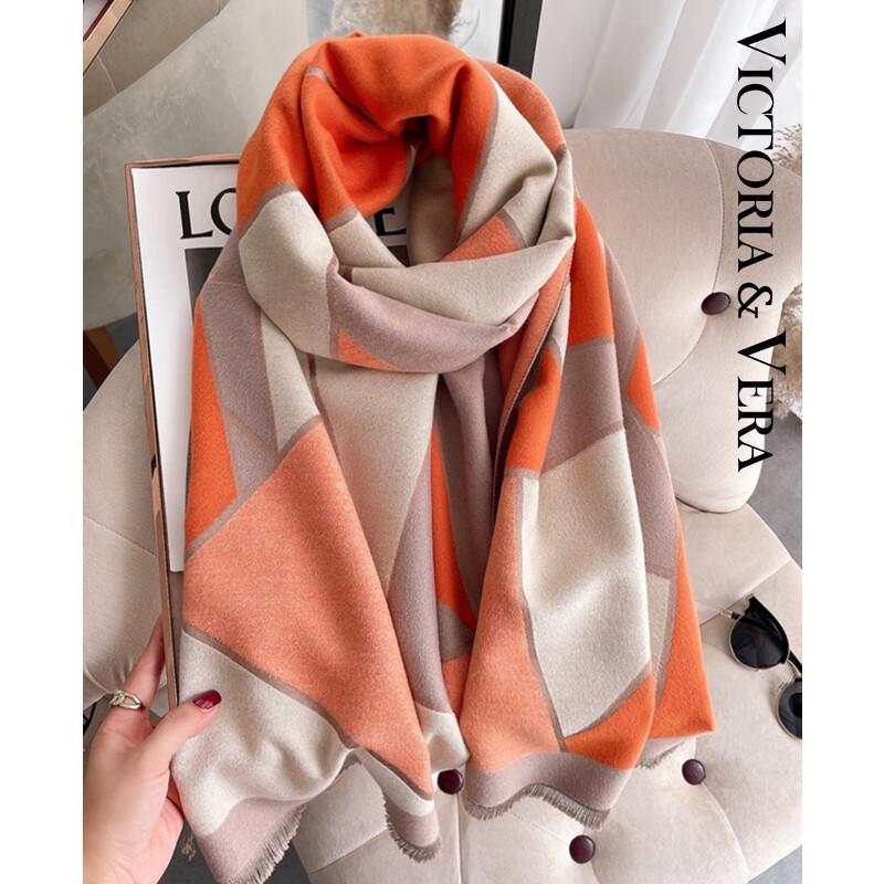 VICTORIA&VERA Autumn/Winter Geometric Pattern Shawl Scarf