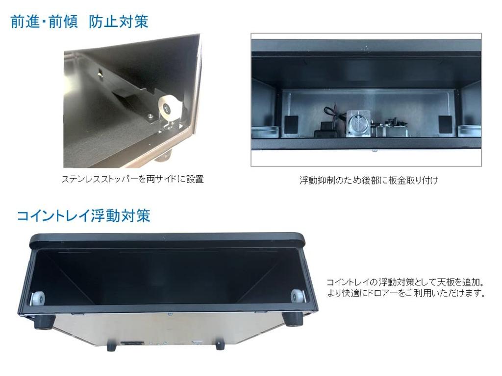 NASCO Small Manual Cash Drawer 3 Bills 6 Coins 330 x Depth 355 x Height 104 Black NASCO TC-330RXT [Width mm] TC-330RXT-B