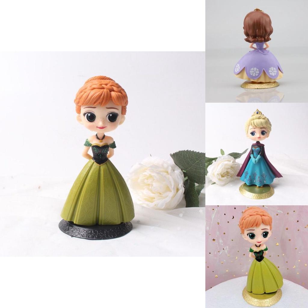 Enchanting Frozen Princess Elsa Anna Sofia Mini Figures Pvc Miniatures For Kids Fans
