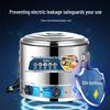 Electric 304 Stainless Steel Multi-Cooker with Steamer & Noodle Strainer