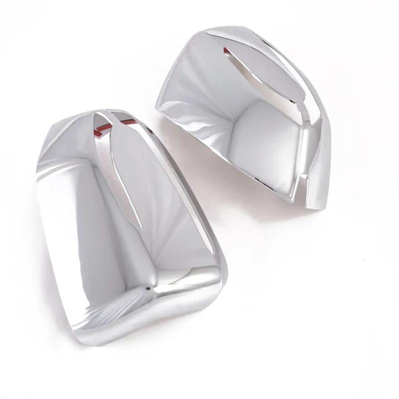 For Hyundai Palisade - ABS chrome Carbonfiber Car Rearview Mirror Cover Exterior Rear View Mirror Cover accessories ABS chrome