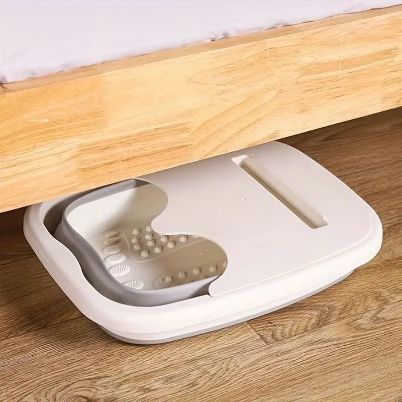 Faltbarer Fußbadeimer, Fußbadwerkzeug, Fußbadmassagegerät, Fußbadebecken, großes Fußbadebecken, Badzubehör