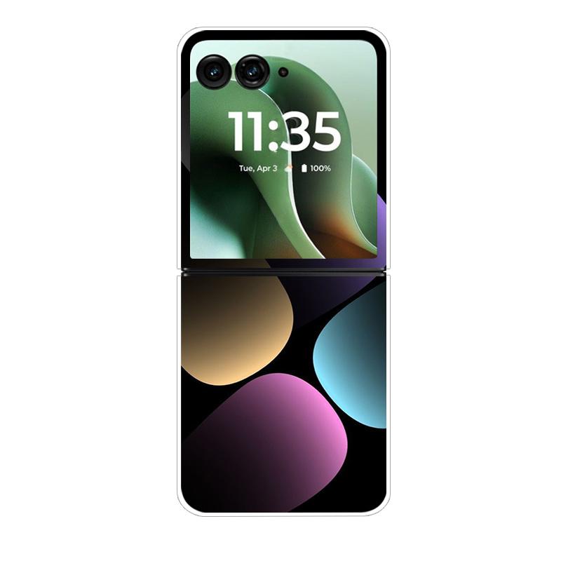 Modne Przezroczyste Etui Na Telefon Dla Motorola Razr 40 50Ultra Razr 60 Ultra Ochronne Etui Dla Razr40 Razr50 Przezroczysta Twarda Powłoka PC