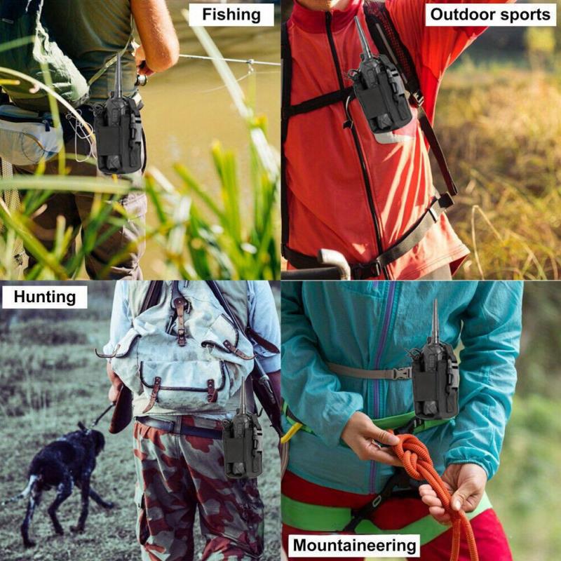 2026 Radio Pouch Hiking Walkie Talkie Holder Interphone Hanging Bag Molle Nylon Magazine Pouch Pocket Caza